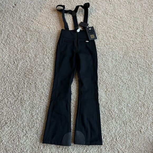 GOLDBERGH WOMEN'S HIGH END SALOPETTE SKI PANTS SKI BIBS BLACK NWT 4 - Picture 6 of 7